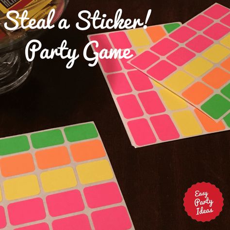 Competition Junkie? Play Steal a Sticker for an easy icebreaker adult party game that will bring out the really competitive streak in your party guests. | Easy Party Ideas and Games | #partyideas #easypartyideas #partygames Mix And Mingle Party Games, Passive Party Games, Icebreaker Party Games, Mingle Party Games, Dinner Party Ice Breakers, Quick Games For Adults, Volunteer Appreciation Party Games, Housekeeping Week Games, Singles Mixer Party Ideas