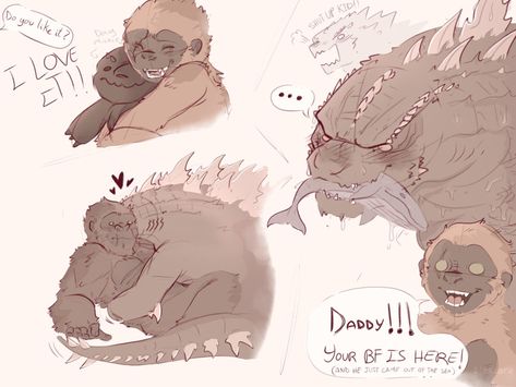 Godzilla Fanart Human, Godzilla Human Version Male, Godzilla X Mothra Fanart, Kong Fanart, Godzilla Cute, Godzilla Fanart, Godzilla And Kong, Godzilla Kaiju, Godzilla X Kong