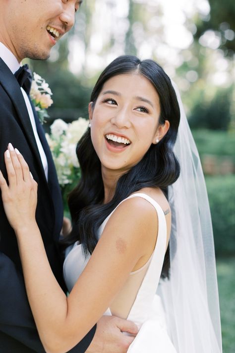 Asian Wedding Hair, California Countryside, Asian Bridal Hair, Asian Wedding Makeup, Bridal Party Makeup, Bridal Hair Down, Asian Bridal Makeup, Bridal Hair Veil, Bridal Makeup Natural