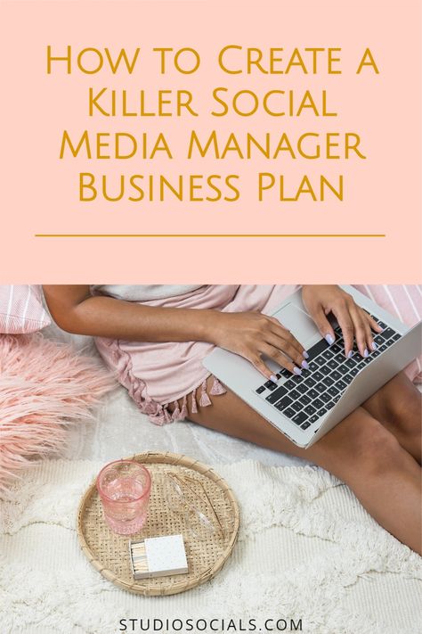 Are you looking to start a social media management business? This guide will walk you through the steps necessary to create a rock-solid social media manager business plan that will help you succeed. From setting goals and determining your target market, to estimating your expenses and projecting your profits, we've got you covered! So what are you waiting for? Start planning today! Social media manager business plan, social media management business plan, social media tips, work from home jobs. How To Improve Your Business Social Media, Social Media Manager Business Names, How To Start A Social Media Business, Social Media Manager Pricing, Social Media Marketing Business Startups, Social Media Strategy Marketing Plan, Social Media For Business, Marketing Career, Social Media Management Business