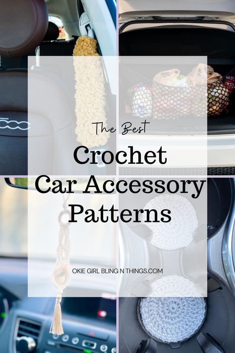 Amigurumi Patterns, Crochet Patterns For Car Accessories, Crocheted Car Seat Covers Free, Car Crochet Accessories Pattern, Crochet Car Armrest Cover, Seat Belt Cover Crochet Pattern, Crochet Car Accessories Patterns, Free Crochet Car Decor Patterns, Free Crochet Patterns For Steering Wheel Covers