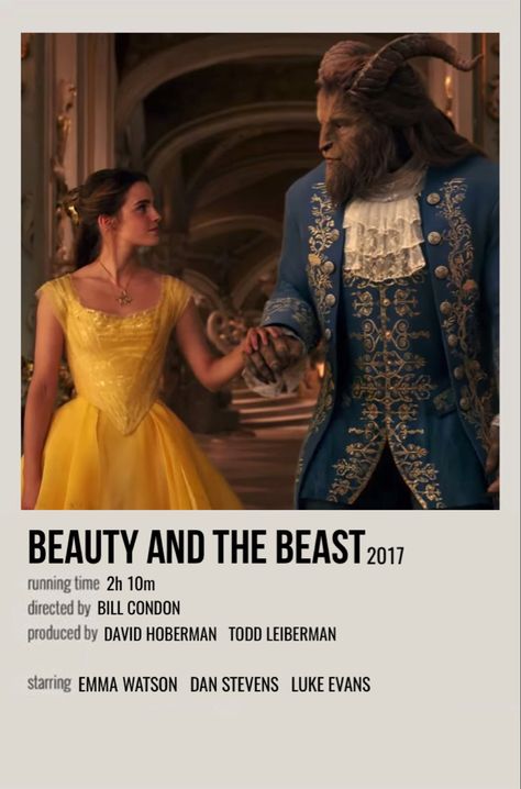 minimal polaroid movie poster for beauty and the beast (2017) Movie Poster Room, Movie Character Posters, Gugu Mbatha Raw, Kaptan Jack Sparrow, The Beast Movie, Beauty And The Beast Movie, Movie Card, Lea Seydoux, Iconic Movie Posters