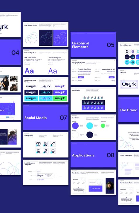 Weyrk - Brand identity Guidelines :: Behance Trustworthy Branding, Brand Guidlines, Guidelines Design, Brand Guidelines Book, Branding Guidelines, Brand Guidelines Design, Identity Guidelines, Branding Guide, Style Guide Template