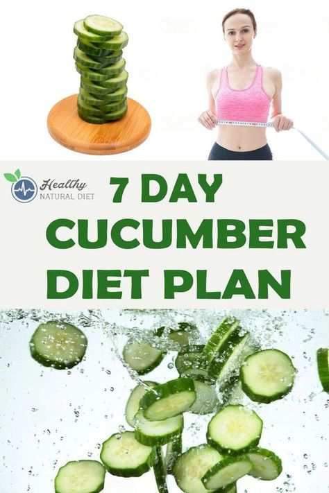 Cucumber Diet 7 Days Meal Plan #dietplan #cucumber... minder 7 Days Meal Plan, Smoothies Vegan, Cucumber Diet, 7 Day Meal Plan, Lose 15 Pounds, Natural Diet, Smoothie Diet Plans, Lose Pounds, Fad Diets