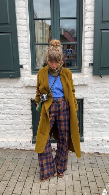 Rok Outfit, Look Boho, Drafting Patterns, Stil Inspiration, Looks Street Style, Fashion Blouse, Dressing Up, Plaid Pants, Mode Vintage