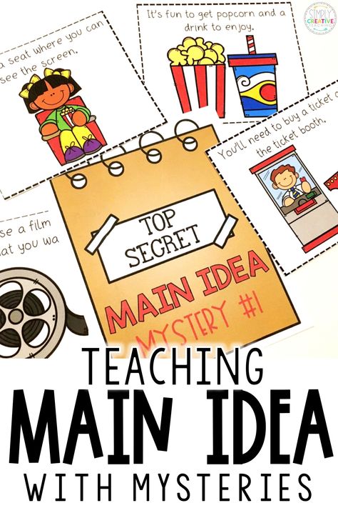 Main Idea And Details First Grade, 2nd Grade Main Idea Activities, Main Idea And Details Activities 1st, Main Idea Anchor Chart 2nd Grade, Main Idea 1st Grade, Fun Main Idea Activities, Main Idea Second Grade, Main Idea Activities 1st, Main Idea And Key Details First Grade