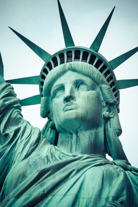 Statue Of Liberty Drawing, America Images, Liberty New York, Ellis Island, Face Pictures, Lady Liberty, American Icons, Free Poster, Usa Map