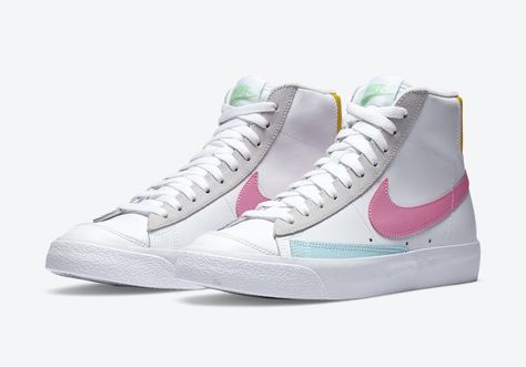 Nike Blazer Mid ’77 Vintage Arrives With Pink Swooshes Nike Blazer Mid 77 Outfit, Nike Blazer Outfits, Nike Blazers, Blazer Mid 77 Vintage, Outfit Nike, Nike Blazer Mid 77, Nike Blazer Mid, Nike Blazers Mid, Blazer Mid 77