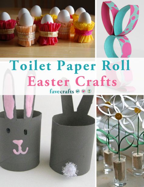 Ideas With Toilet Paper Rolls, Toilet Paper Roll Diy, Cardboard Tube Crafts, Easter Craft Ideas, Easter Paper Crafts, Easter Crafts Preschool, Toilet Roll Craft, Easter Arts And Crafts, Rolled Paper Art