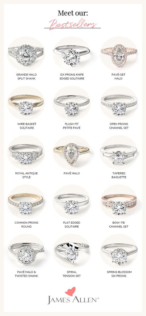 Engagement Rings Simple Platinum, Reasonable Wedding Rings, Wedding Rings For Plus Size Women, 10k Wedding Ring, Vintage Wedding Rings Round Diamond, Wedding Ring Options, Elegant Diamond Engagement Rings, Different Engagement Rings Styles, Destination Wedding Dress Black Women