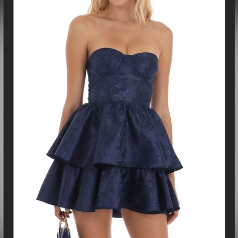 Lucy in the sky “Qirin Jacquard Corset Mini” dress
In perfect condition Haute Couture, Cute Formal Dresses, School Dance Dresses, Cute Homecoming Dresses, Blue Homecoming Dresses, Winter Formal Dresses, Lucy In The Sky, Banquet Dresses, Junior Prom Dresses