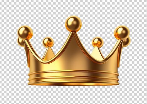 Crown Cutout, Png King, 3d Crown, Crown Png, Church Media Design, Crown Gold, King Crown, Golden Crown, Scenery Background
