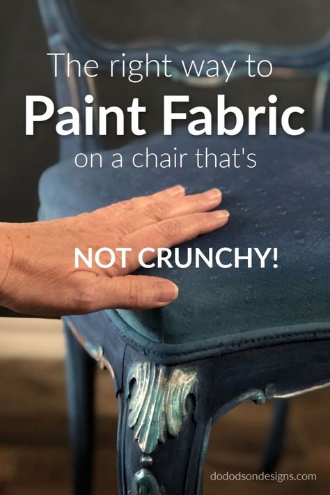 Chalk Paint Fabric, Painting Upholstered Furniture, Painting Fabric Chairs, Painting Fabric Furniture, Diy Furniture Upholstery, Paint Upholstery, Painting Fabric, Painted Chair, Furniture Painting Techniques