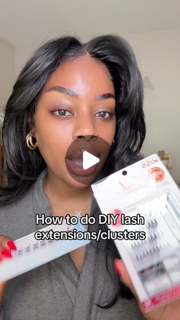 Germany Limehouse on Instagram: "Sorry lash techs but I gotta let the girls know 😭😭  Lashes are linked in my bio 🩵  Kiss Lash Couture Luxtensions 3D DIY Faux Lash Extension Kit  Ardell Seamless Underlash Extension Refill - Wispies  #diy #diylashextensions #diylashes #eyelashextensions #eyelashtech #lashclusters #makeup #makeupartist #eyelashes #makeupforbeginners" Couture, Diy Eyelash Extensions Tutorials, How To Apply Kiss Lash Extensions, Kiss Eyelash Extensions, Lash Glue Extensions, Diy Lashes Extensions, Kiss Lash Extensions, Diy Individual Lashes, Kiss Eyelashes