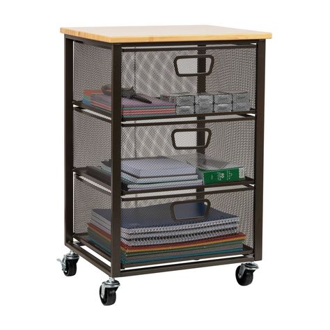 Effortlessly Organize Your Space with this Rolling Cabinet This sleek and modern rolling cabinet is a versatile storage solution that offers convenience and style to any home or office. Its minimalist design allows it to blend in seamlessly with any decor, while its compact size and rolling wheels make it easy to move around and store in tight spaces. With three spacious drawers, this file cabinet offers ample storage space for your office supplies, documents, craft materials, or personal items. Organisation, Filing Cabinet Organization, Rolling Cabinet, Office Organization Business, Rolling File Cabinet, Printer Stands, Rolling Storage Cart, Retreat Ideas, Grey Desk
