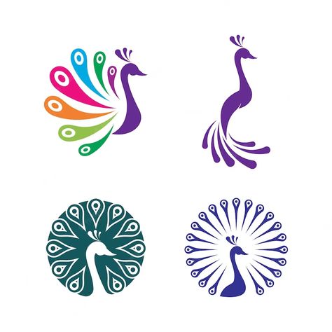 Peacock Feather Logo, Vector Peacock, Animals Sewing, Peacock Vector, Peacock Logo, Rs Logo, Peacock Drawing, Peacock Feather Design, Feather Logo