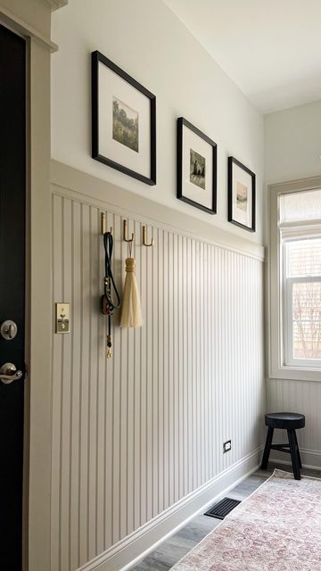 Beadboard Dining Room, Installing Beadboard, Brass Switch Plates, Painted Beadboard, Beadboard Wall, Brass Switch, Beadboard Paneling, Beadboard Bathroom, Bead Board Walls