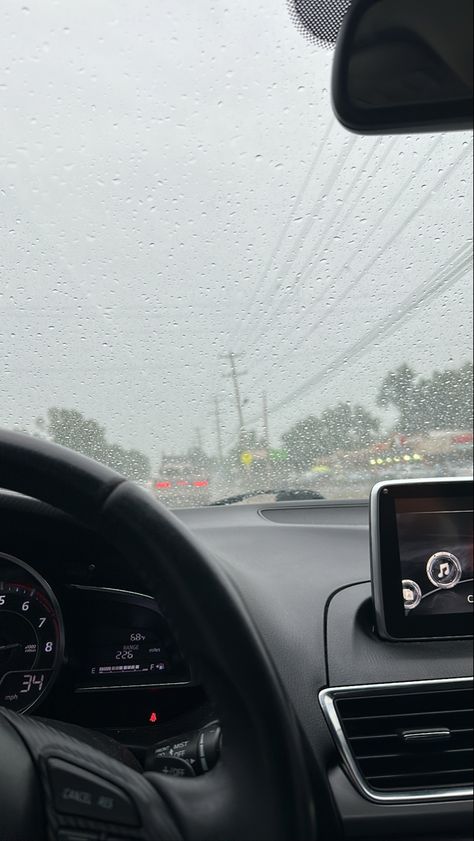 Rain Car Snap, Rain In Car, Car In Rain, Driving Inspiration, Cars Snap, Car Snaps, Car Rain, Music Suggestions Instagram Story, Snap Dance