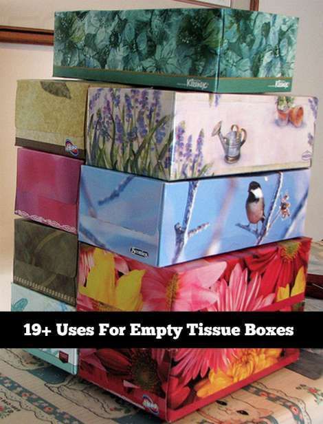 Recycling Tissue Boxes Ideas, Cartonnage, Upcycle Tissue Box Ideas, Decorative Boxes Diy Creative, Crafts With Tissue Boxes, Reuse Boxes Diy Projects, Tissue Paper Box Crafts, Covering Cardboard Boxes, Recycled Organizers