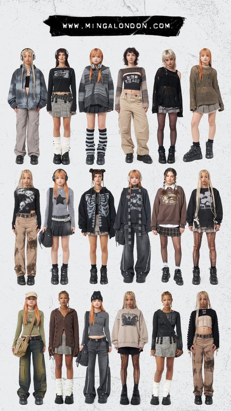 Y2k Retro Outfits, Gruge Outfits Girl, Cool Alt Outfits, Abuci Fashion, Alt School Outfits, Style Y2k Girl, How To Style A Jersey, How To Dress Grunge, 2014 Vibes Outfit