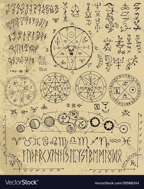 Croquis, Fantasy Magic Symbols, Magic Runes Fantasy Art, Magic Symbols Fantasy Art, Fantasy Symbols Design, Dark Magic Symbols, Witch Language, Fantasy Runes, Mystical Alphabet