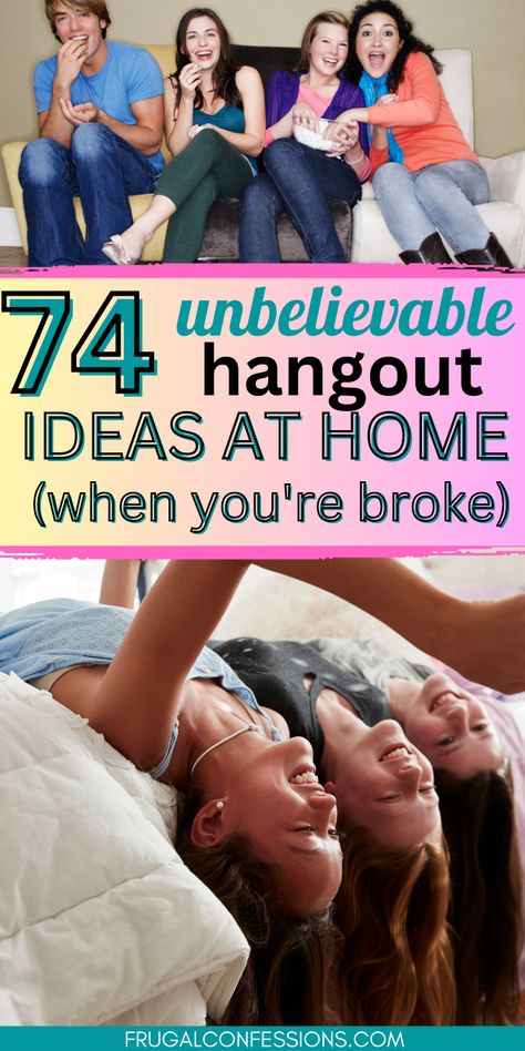 What To Do When Hanging Out With Friends At Home, Balayage, Teenage Hangout Ideas, Friends Fun Activities, Team Hangout Ideas, Cute Hang Out Ideas, Cute Hangout Ideas With Friends, At Home Hangout Ideas, Something To Do With Friends