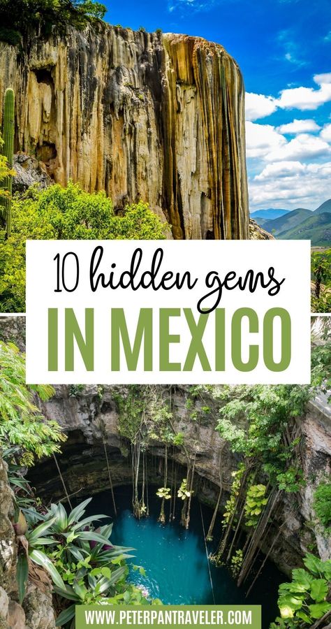 10 Hidden Gems in Mexico. If you’re looking for a trip to Mexico that is exciting, different, and full of new experiences, you’ve come to the right place. Check out this Mexico’s best-kept secrets; the 10 best places off the beaten path. Mexico Hidden Gems | Mexico Travel Destinations | Secret Spots in Mexico | Secret Places to Visit in Mexico | Mexico Travel | Hidden Travel Destinations, Off The Beaten Path Mexico, Vacations In Mexico, Oaxaca Hidden Gems, Best Vacation Spots In Mexico, Mexico Must See, Mexico Vacation Ideas, Secret Travel Destinations, New Mexico Travel Beautiful Places