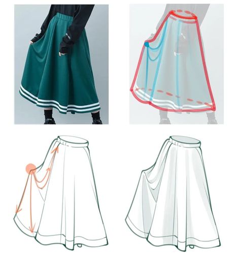 Croquis, Cloth Folds Drawing, Static Poses Reference Drawing, Skirt Folds Reference, Holding Dress Reference, How To Draw Wet Clothes, Long Skirt Drawing Reference, How To Draw Fabric, Clothes Shading