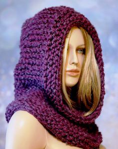 Post Apocalyptic Armor, Apocalyptic Armor, Crochet Hooded Cowl, Infinity Scarf Knitting Pattern, Crochet Mens Scarf, Hooded Scarf Pattern, Infinity Scarfs, Crochet Cowl Free Pattern, Crochet Hooded Scarf