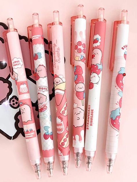 قلم حبر جاف, Προϊόντα Apple, Pretty School Supplies, Cute Stationary School Supplies, Cute School Stationary, Kawaii School Supplies, Stationery Essentials, Kawaii Pens, Stationary School