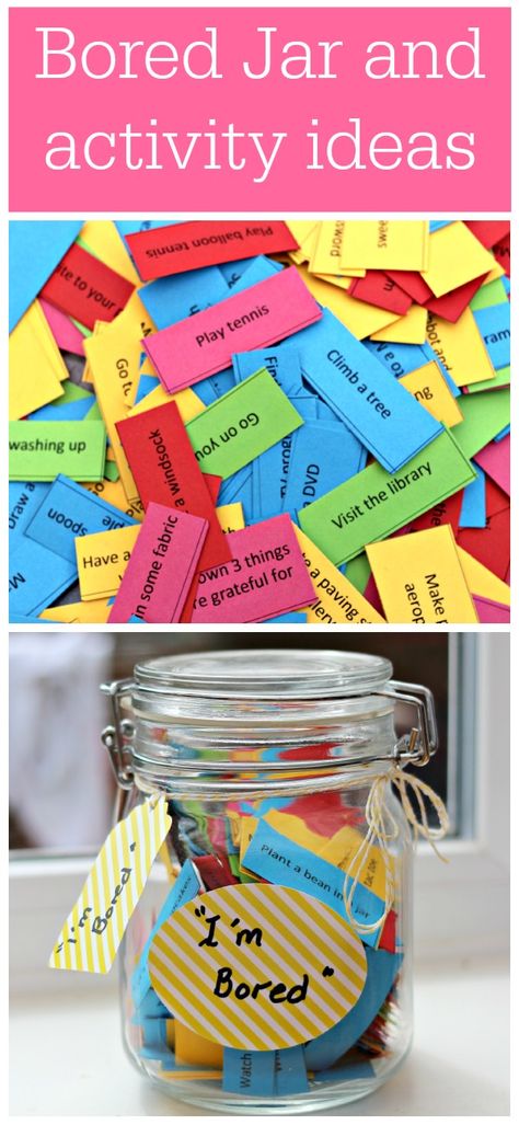 Tipps für gegen Langeweile - gesammelt in einem Weckglas *** Ultimate summer activities lists and bored Jar lists Summer Crafts, Summer Diy, Summer Boredom, Bored Jar, List Of Activities, Summer Activities For Kids, Business For Kids, Cute Crafts, Summer Kids