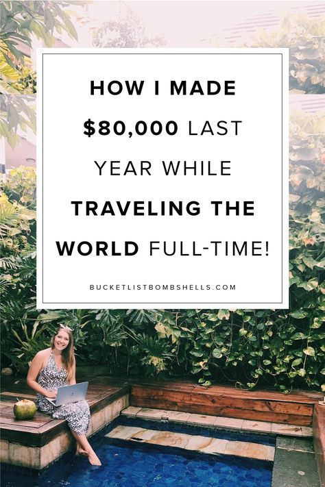 Travel While Working, Start A Travel Blog, Traveling Full Time, Work While Traveling, How To Travel The World, How To Travel For Free, Travel For Work, Travel And Work, Make Money Traveling