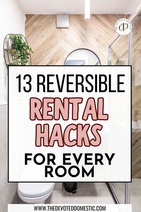 How i wish i knew about these 13 mind-blowing rental hacks sooner! These genius ideas & diy hacks are SO good! With these, you can easily elevate your apartment, and I mean EVERY room, on a budget! So when it comes to rental apartment ideas, this guide is a must-read! Renter Friendly Hallway, Interior Design Ideas For Renters, Renting A House Decor, How To Decorate Rental Home, Updating A Rental Home, Rental Hacks How To Decorate, How To Decorate A Rental Apartment, Rustic Apartment Ideas, Home Decor Ideas Rental Friendly