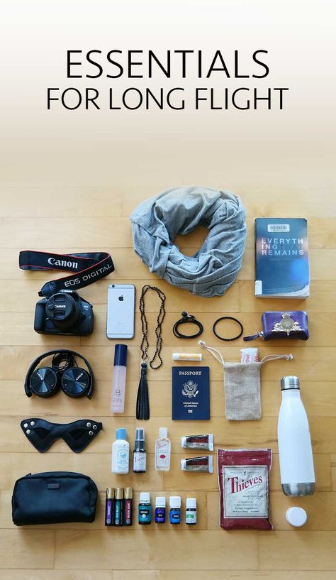 What to pack for your carry-on for long flight Packing Tips Carry On, Overnight Flight Essentials, In Flight Essentials, Long Flight Essentials, Carry On Essentials, Plane Flight, Unique Vehicles, Flight Essentials, Trip Packing