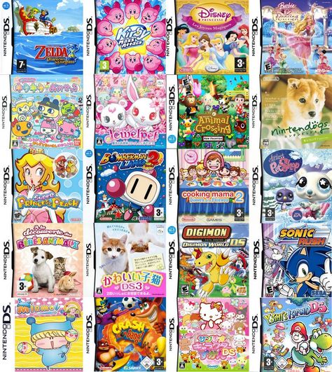 Ds Nintendo Games, Nintendo Ds Games For Girls, Old Nintendo Ds Games, Bratz Ds Game, Best Nintendo Ds Games, 3ds Games Cute, Kawaii 3ds Games, Nintendo Ds Games Aesthetic, Cute Nintendo Ds Games