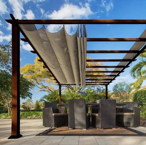 Verona Aluminum Pergola Terrace Roof, Backyard Structures, Louvered Pergola, Small Pergola, Pergola Aluminium, Pergola Swing, Cheap Pergola, Aluminum Pergola, Metal Pergola