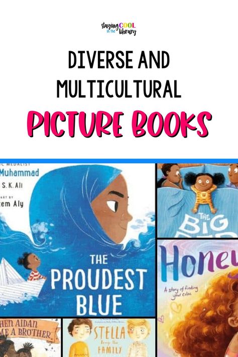 It is so important to read our students’ picture books with diverse characters. Children need to learn about new cultures, places, and traditions. They also need to be able to “see” themselves in a book. Here is a list of diverse and multicultural picture books! Multicultural Books For Preschool, Diverse Learners Literacy Needs, Counselors Office, School Counseling Books, Multicultural Classroom, 3rd Grade Books, Teaching Culture, Diverse Learners, Childrens Literature