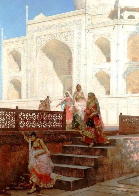 Indian Paintings Traditional Women, Ancient Indian Aesthetic, Indian History Aesthetic, Old Indian Aesthetic, Edwin Lord Weeks, India Painting, South Asian Art, Vintage India, Indian Painting