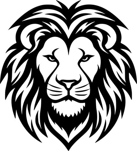 Animal Stencil Art, Lion Art Tattoo, Lion Silhouette, Half Sleeve Tattoos Forearm, Lion Vector, Armband Tattoo Design, Lion Tattoo Design, Cool Chest Tattoos, Lion King Art