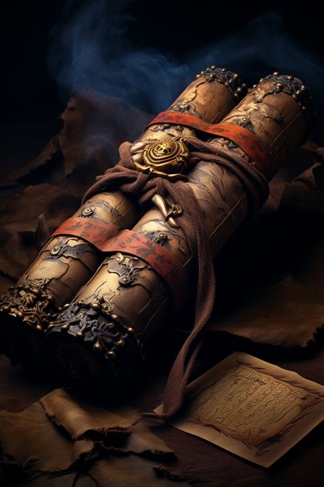 Spell Scrolls Dnd, Magic Scroll Fantasy Art, Dnd Adventure Aesthetic, Spell Scroll Art, Ancient Scrolls Aesthetic, Dnd Scroll, Time Magic Aesthetic, Scroll Aesthetic, Wizard Aesthetic Dnd