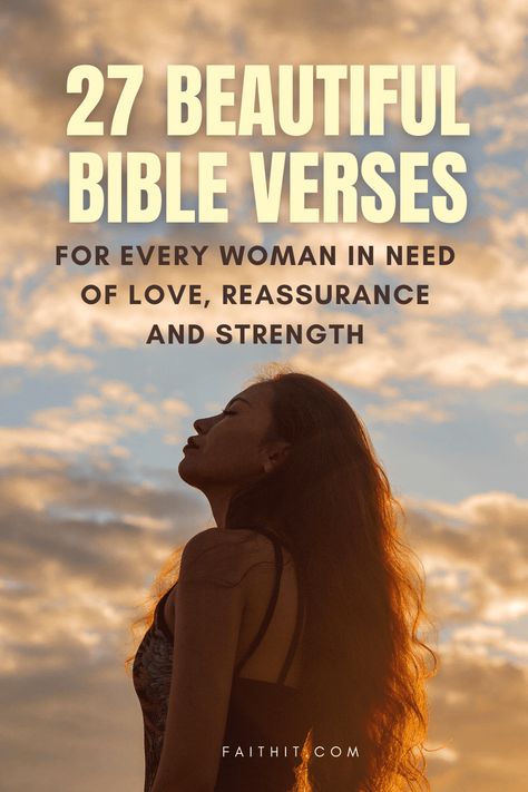 “You are altogether beautiful, my darling, beautiful in every way.” Song of Songs 4:7 Hey, Woman! Read these beautiful, inspiring and encouraging scriptures! #bibleverses #bibleversesoftheday #bibleversesdaily #faith #biblelove #godlywoman #bible #jesus #jesuschristfamily #dailybibleverses #godlovesme #GodLovesUs #inspiringquotes #biblequotes #inspirationalquotes Bible Verse For Daughter, Encouraging Bible Verses For Women, Verses About Women, Bible Verses About Beauty, Verses For Women, Bible Quote Tattoos, Bible Verse For Moms, Bible Quotes For Women, Encouraging Scriptures