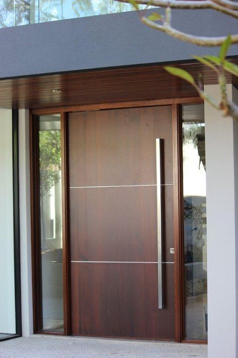 15 MAIN ENTRANCE DOOR DESIGN IDEAS - Wonder CottageFacebookTwitterPinterestEmailBloggerMIXWhatsAppTumblrLinkedInFlipboard Deur Makeover, Tor Design, House Main Door, Modern Entrance Door, Modern Wooden Doors, House Main Door Design, Modern Exterior Doors, Modern Doors, Main Entrance Door Design