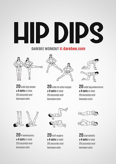 Darebee Workout, Hip Dip Exercise, Dip Workout, Latihan Dada, Summer Body Workout Plan, Hip Dips, Gym Antrenmanları, Latihan Yoga, Summer Body Workouts