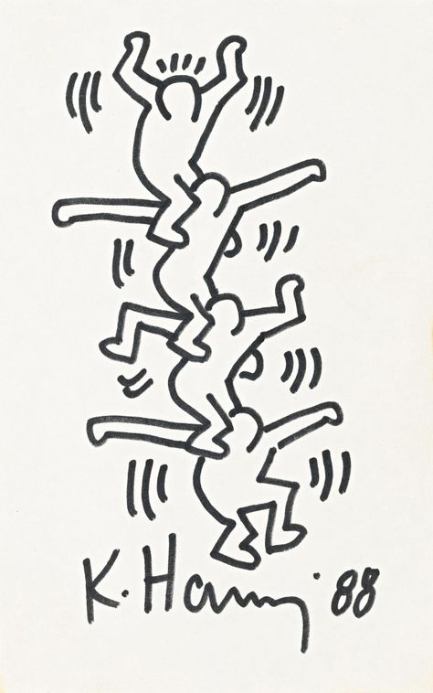 Keith Haring Untitled, 1988 Keith Haring Art, Haring Art, Výtvarné Reference, Dorm Posters, Keith Haring, Room Posters, Funky Art, New Wall, Graphic Poster