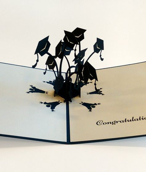 Mortarboard Pop Up Graduation Card Natal, Graduation Hats, Diy Paper Art, Outdoor Graduation, Hobbies For Couples, Grad Cards, Graduation Hat, Congratulations Graduate, Cardboard Art