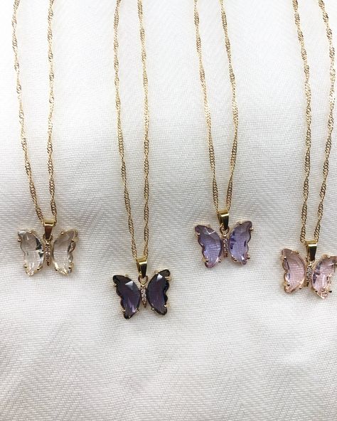 Excited to share this item from my #etsy shop: 14K Gold Dainty Butterfly Necklace, Fine Jewlery, Purple Crystal, Pink Crystal Necklace, Minimalist, Summer Jewelry, Crystal Butterfly, Gift Crystal Butterfly Necklace, Amethyst Butterfly, Crystal Wings, Dainty Butterfly, Pendant Minimalist, Butterfly Necklace Gold, Jewelry Glass, Necklace Colorful, Necklace Amethyst