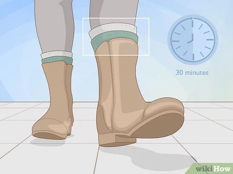 How to Stretch Leather Boots: 13 Steps (with Pictures) - wikiHow Stretch Leather Shoes, Boot Stretcher, Calf Stretcher, Stretch Leather Boots, Shoe Stretcher, Thick Socks, How To Stretch Boots, Leather Conditioner, Rubber Boots