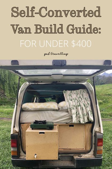 This self-converted cargo van build was done with limited tools and skills. Even on a low budget, this van build is ready for living and travelling in. Check out the article for tips on how to make a functional van for your van life. Van Life Cheap, Easy Van Build, Van Life Budget, Van Living Layout, Budget Camper Van, Van Life On A Budget, Small Van Layout, Cargo Van Camper, Living Van Ideas