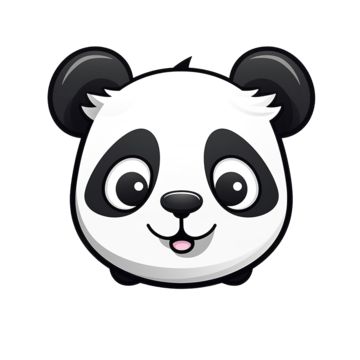 Nature, Character Head, Panda Animal, Logo Cloud, Wild Design, Face Cartoon, Panda Head, Panda Face, Fall Music