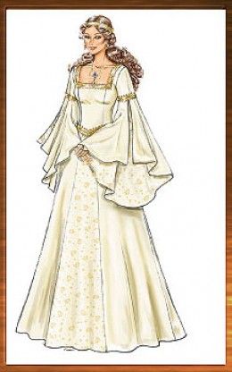 Medieval Dress, Medieval Dress Pattern, Butterick Dress Patterns, Costume Sewing Patterns, فستان سهرة, Dress Drawing, Fairytale Dress, Fantasy Dress, Fashion Design Sketches